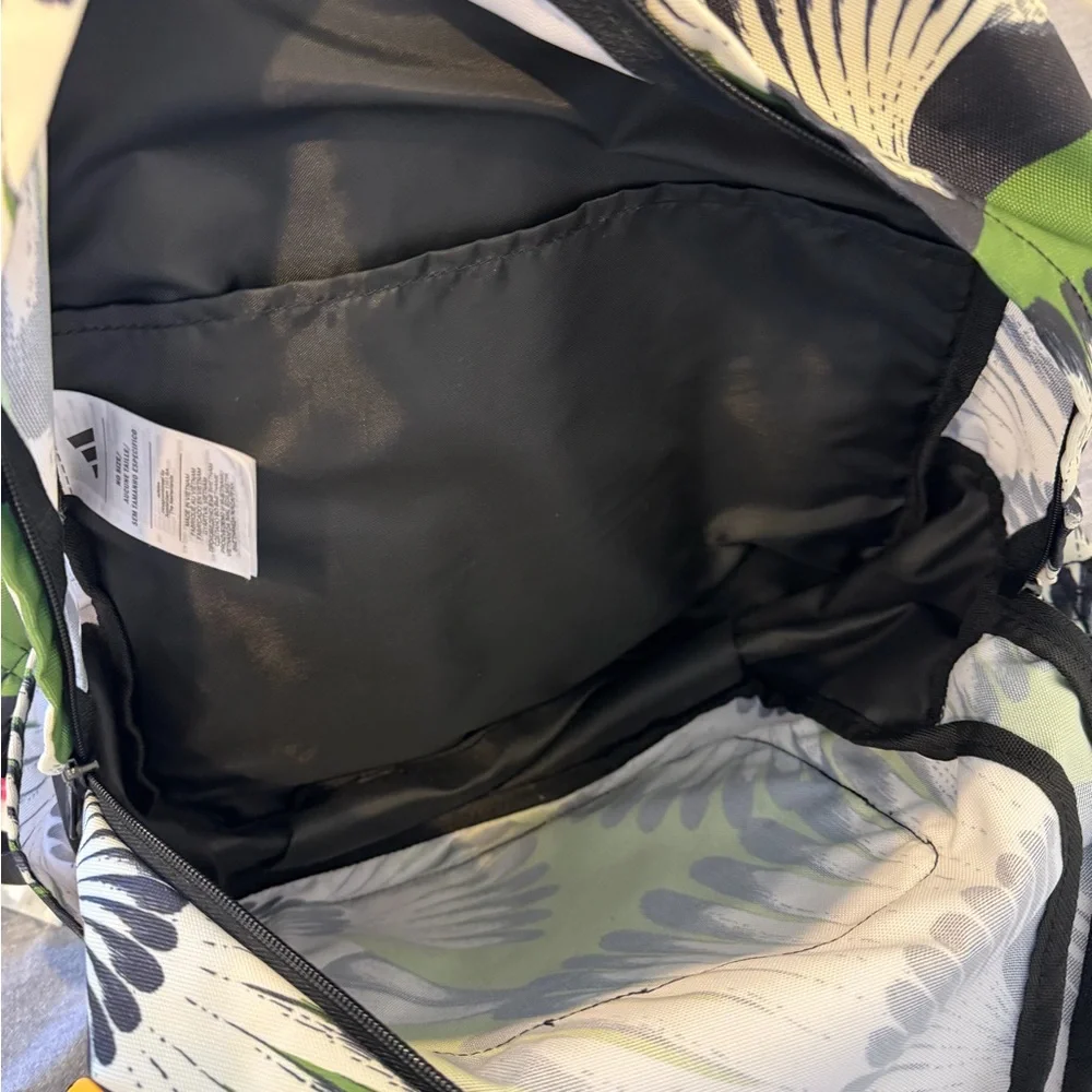 adidas Green, White & Black Bird-Print Backpack - Picture 3 of 3